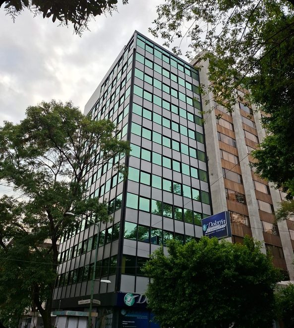 Fachada de aluminio Edificio Insurgentes