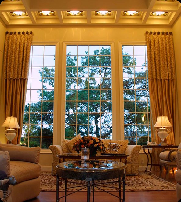 Ventanas de aluminio en residencia de lujo